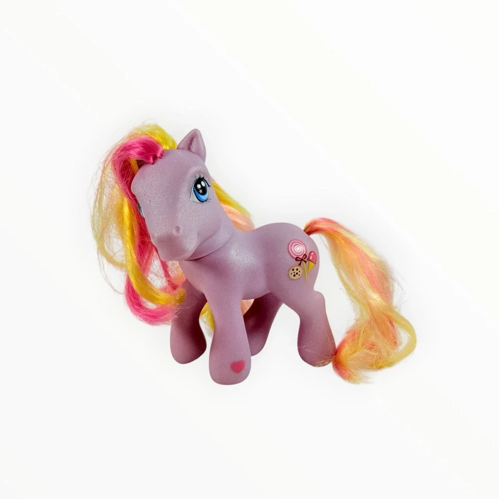 HASBRO MY LITTLE PONY MLP FIGURE G3 TRIPLE TREAT 2003 PURPLE ICE CREAM CANDY